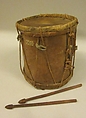 Drum, Wood, skin, cord., Guatemalan